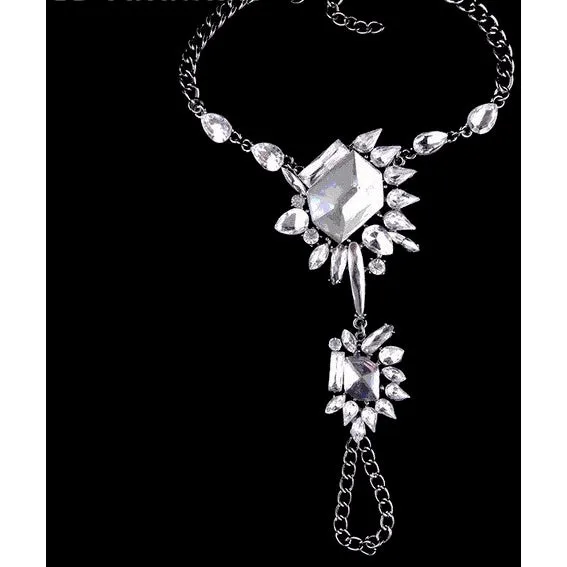 Jagged Gems Austrian Crystal Anklet