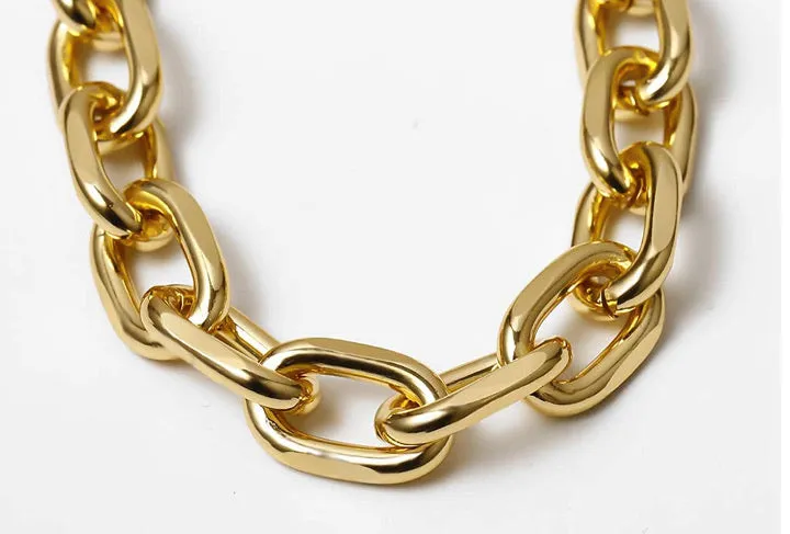 Jay-Yellow Gold Chunky Cuban Link Anklet