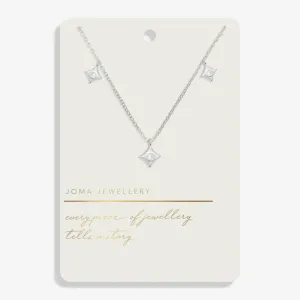 Joma Style Stories Scatter Charm Silver Necklace
