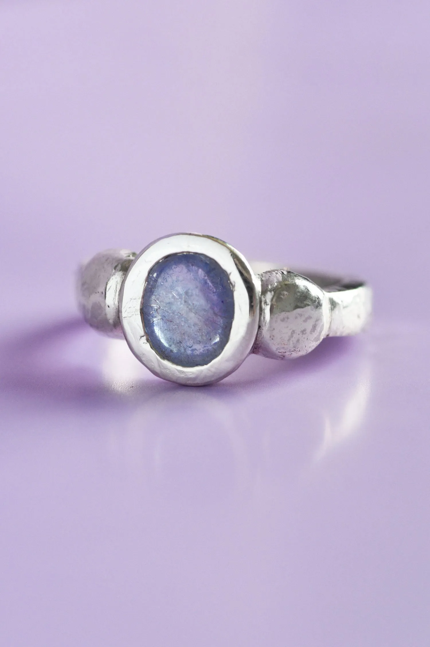 Juniper Blue Sapphire Silver Ring 826-02