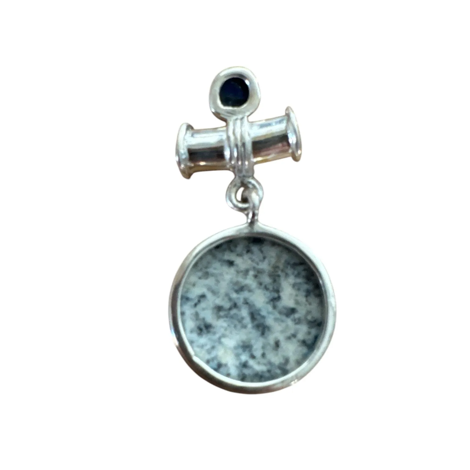 K2 & Blue Lapis Solid 925 Sterling Silver Pendant