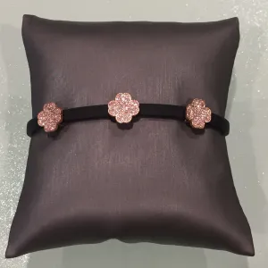 Leather Clover Bracelet