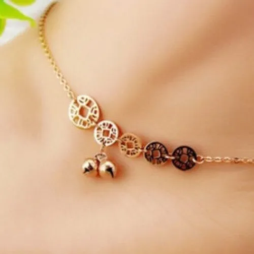 Lucky Coins Bell Anklet