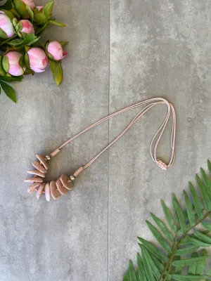Megane Necklace in Blush