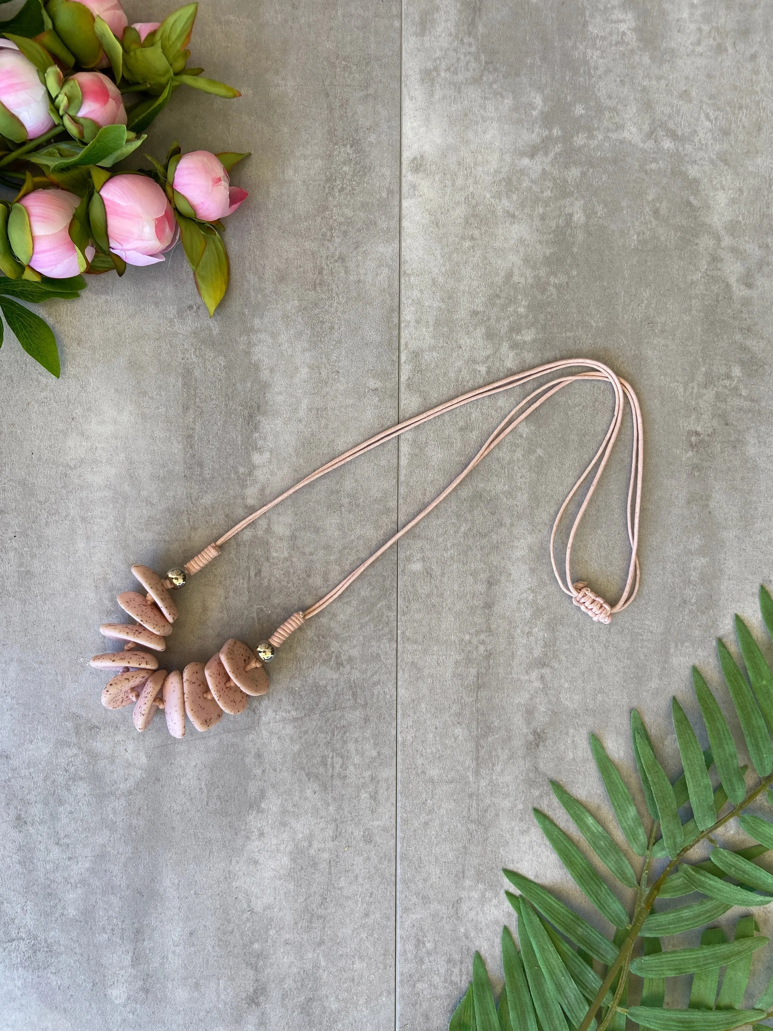 Megane Necklace in Blush