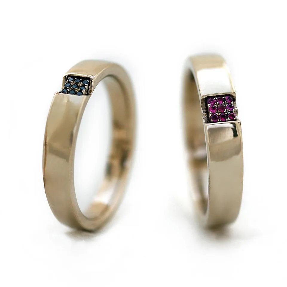 Mens wedding bands with Diamonds