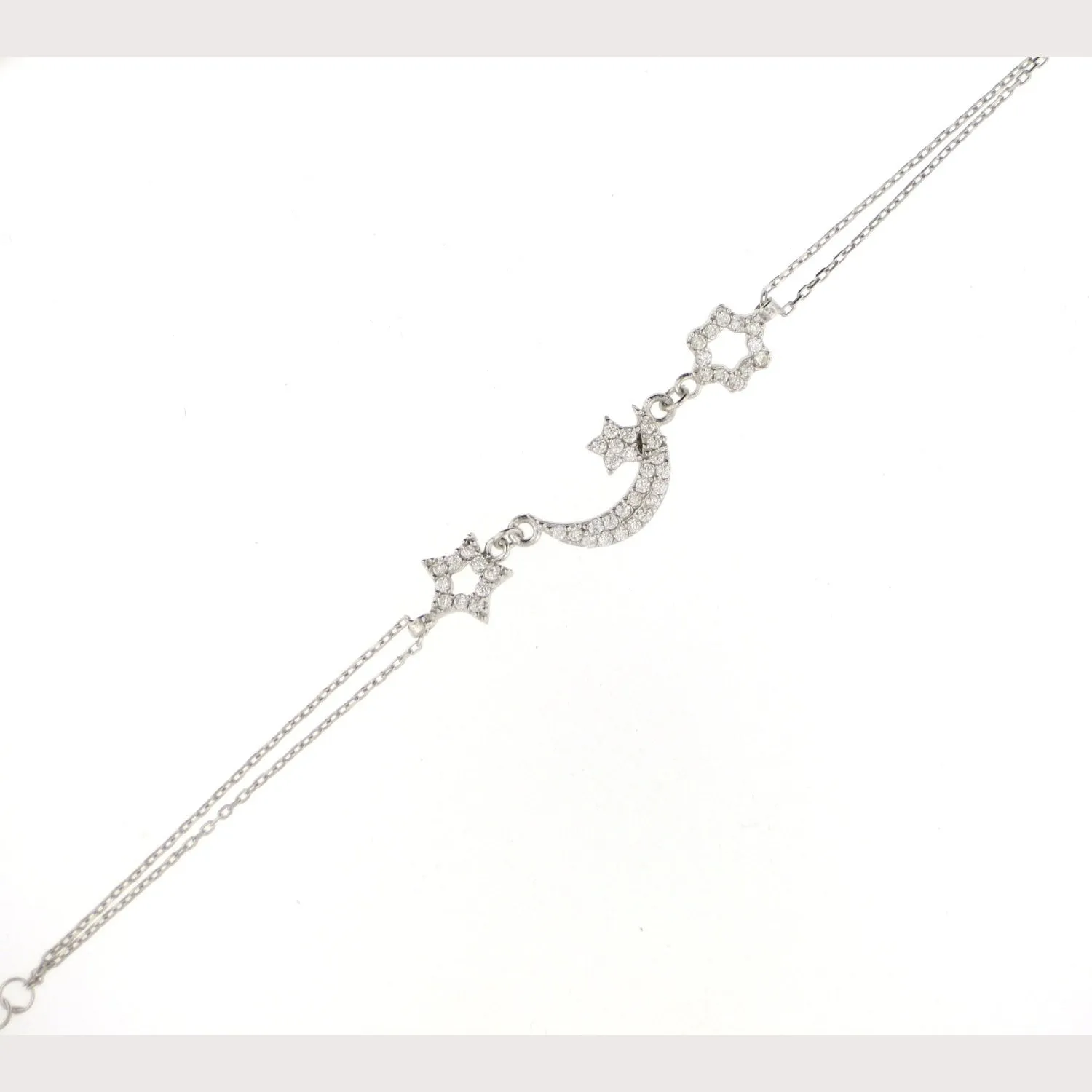 Moon & Stars Bracelet-Yellow Gold