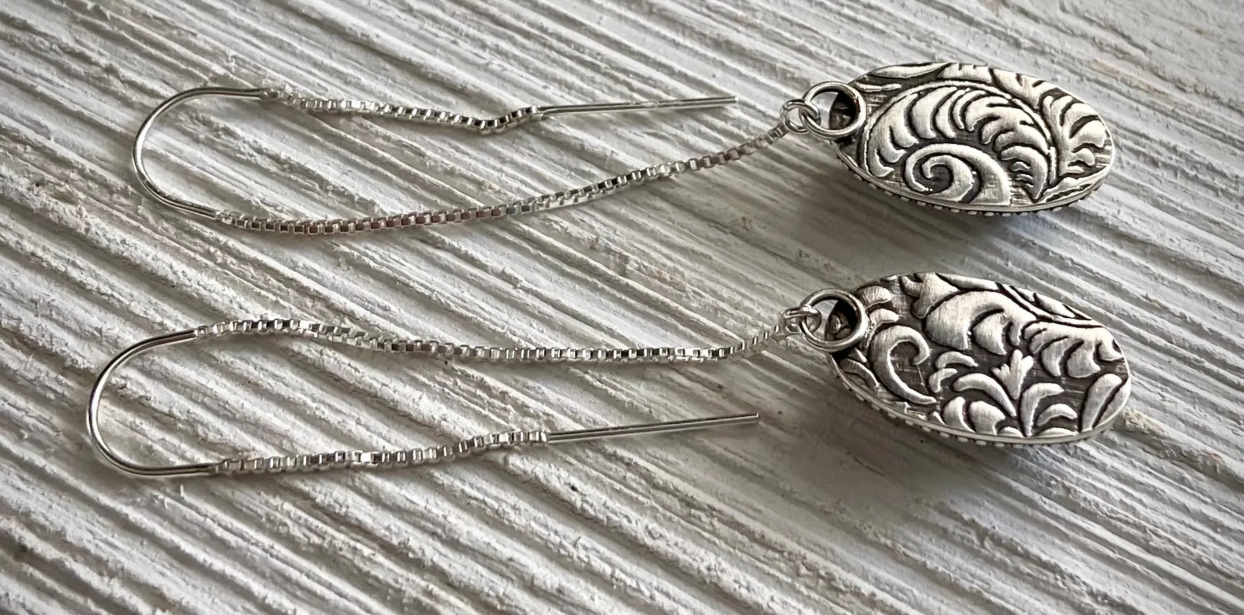 Moonstone Threader Earrings