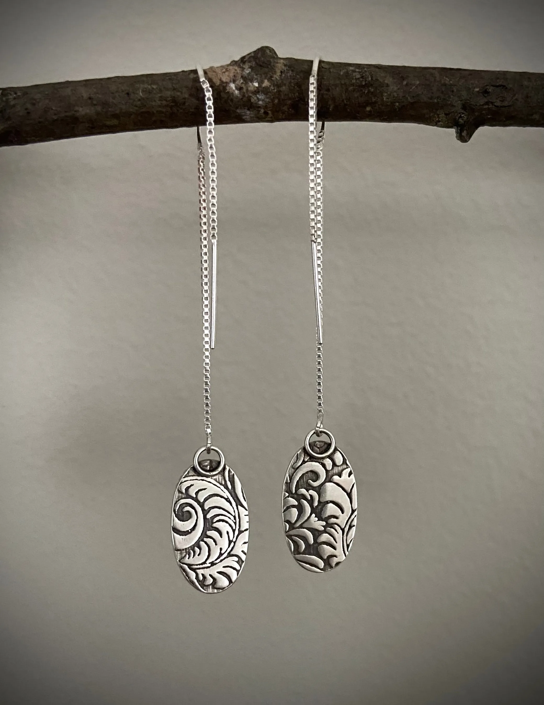 Moonstone Threader Earrings