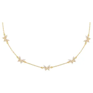 Multi Pavé Butterfly Choker