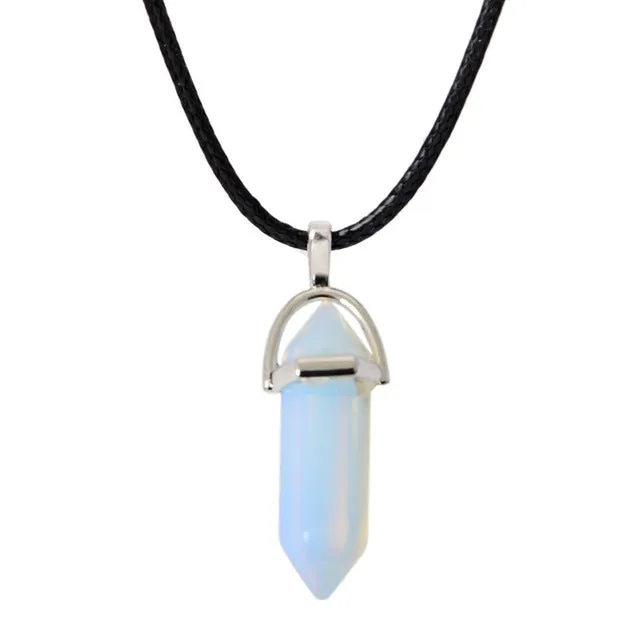 New Style Double Layer Black Velvet Chokers Fashion Punk Geometric Opal Pendants Necklaces For Women Boho Party Jewelry Gift