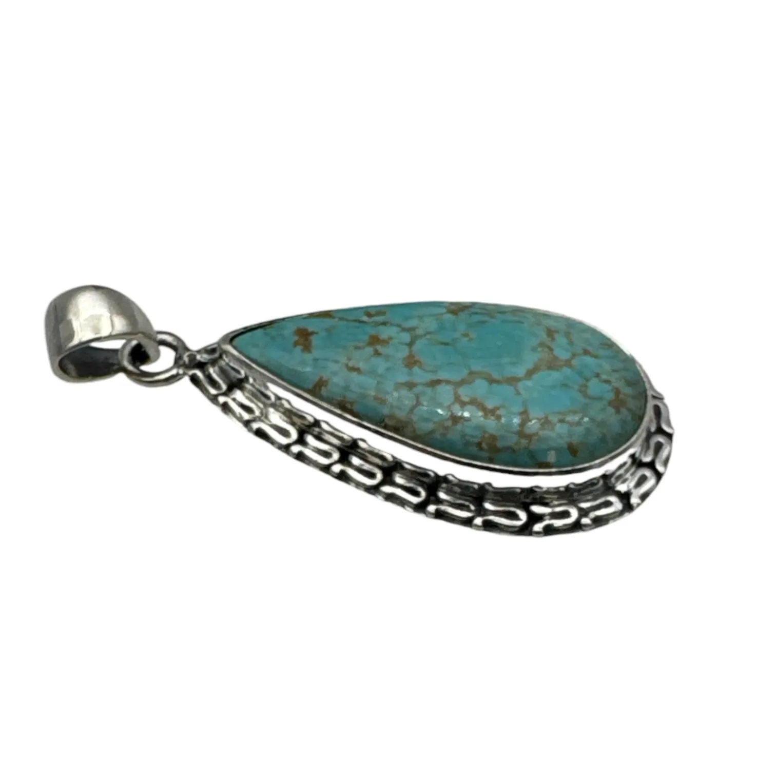 Number 8 Solid 925 Sterling Silver Pendant