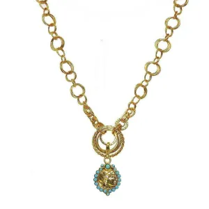 Open Link Necklace with Pendant