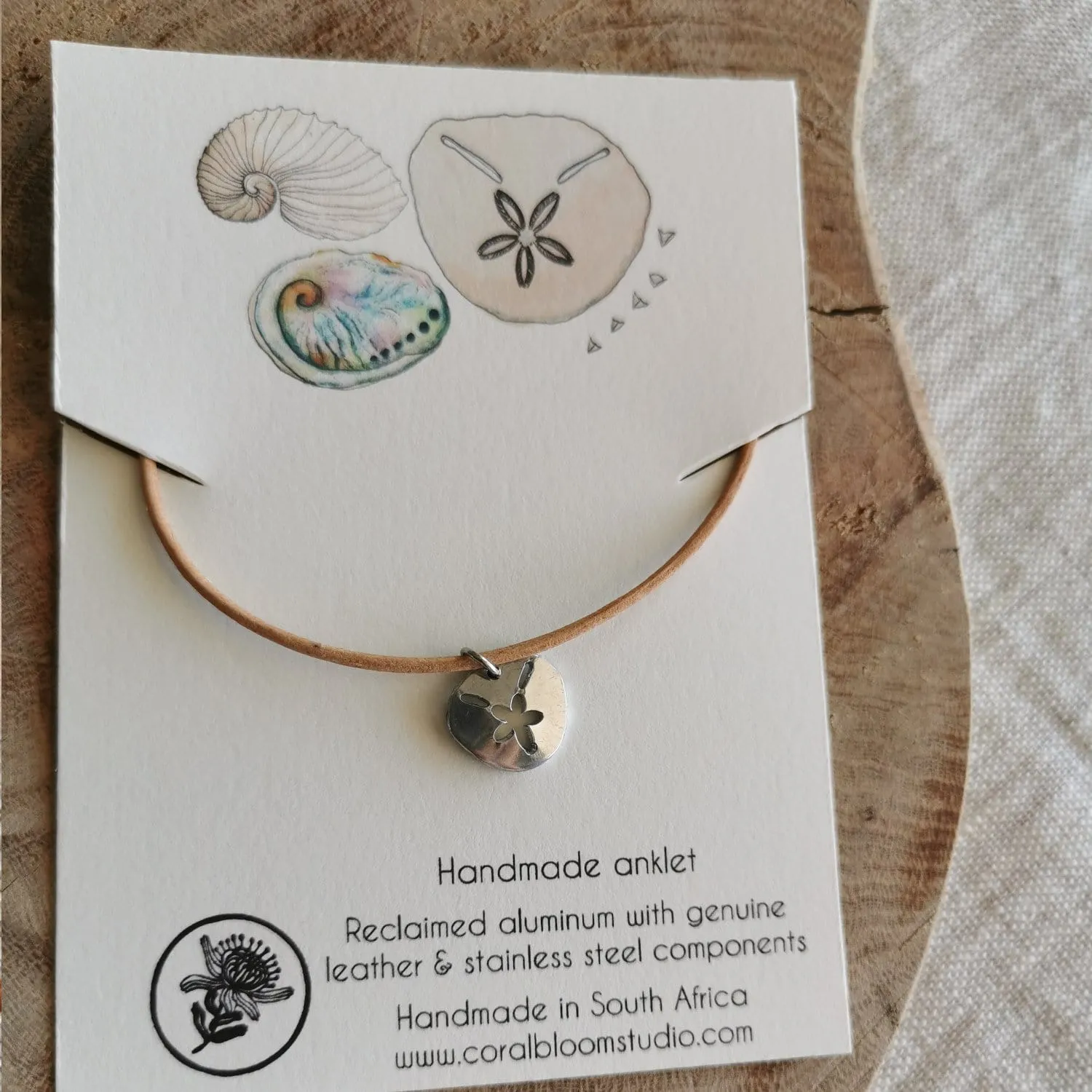 Pansy Shell Anklet