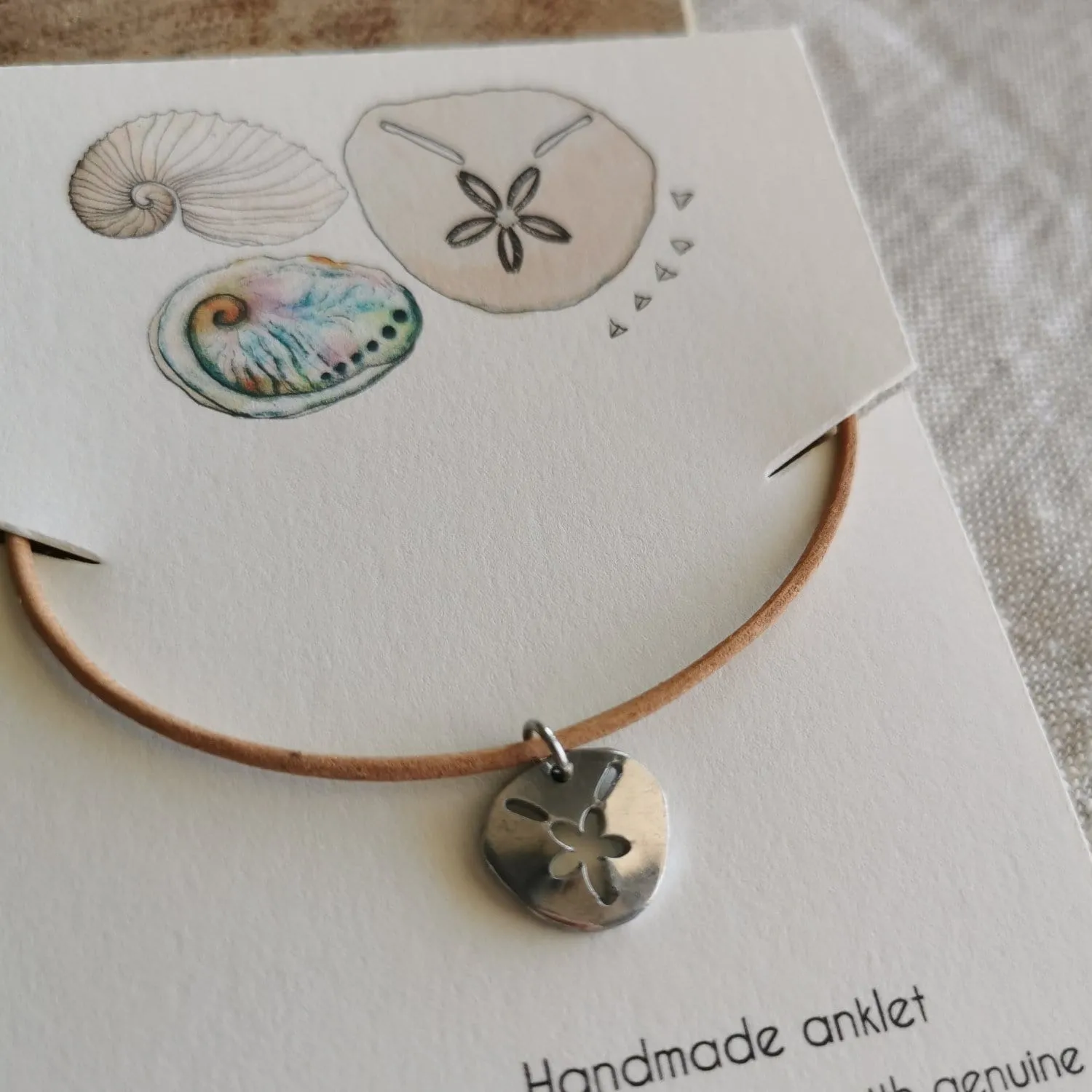 Pansy Shell Anklet