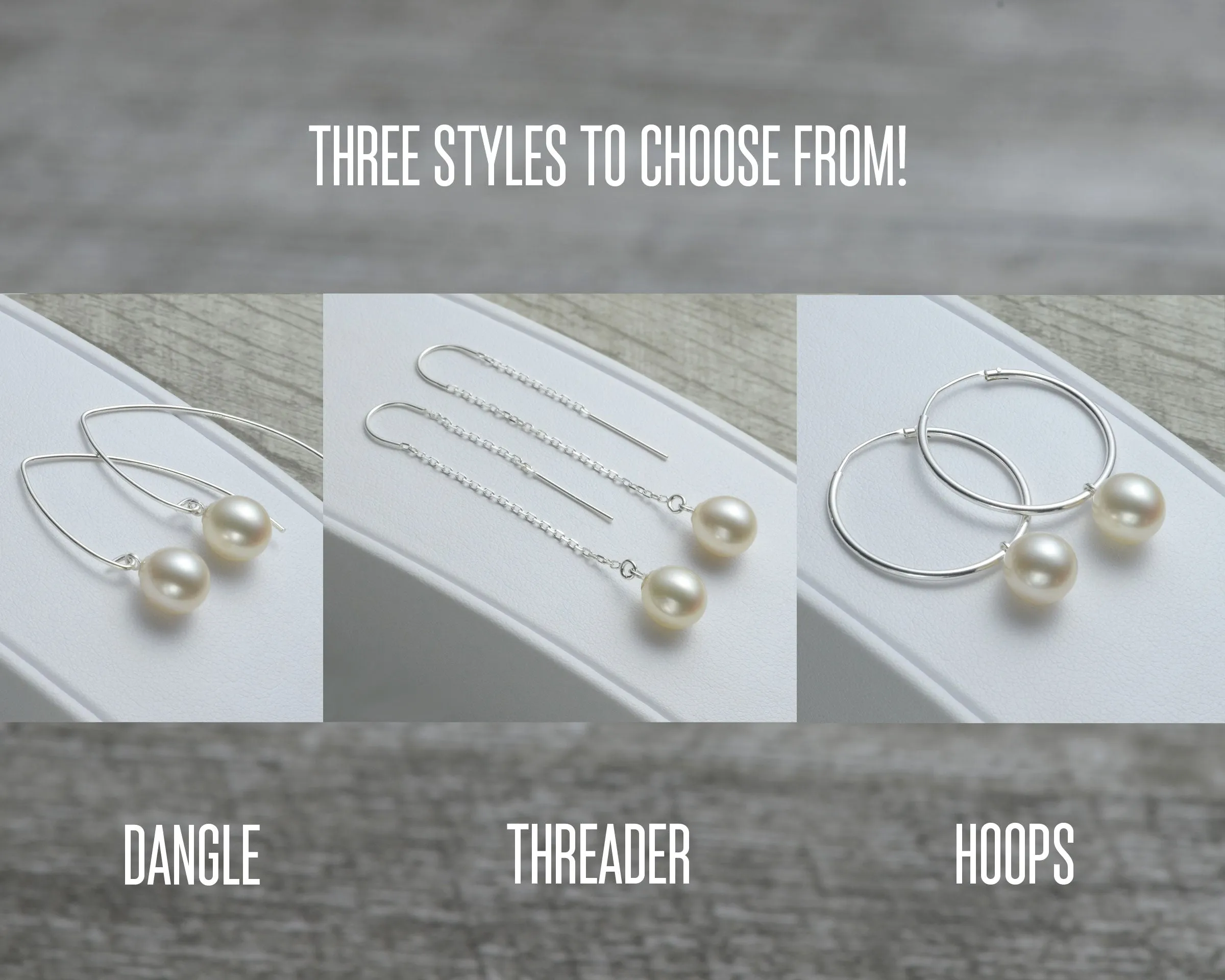 PINK PEARL THREADER EARRINGS