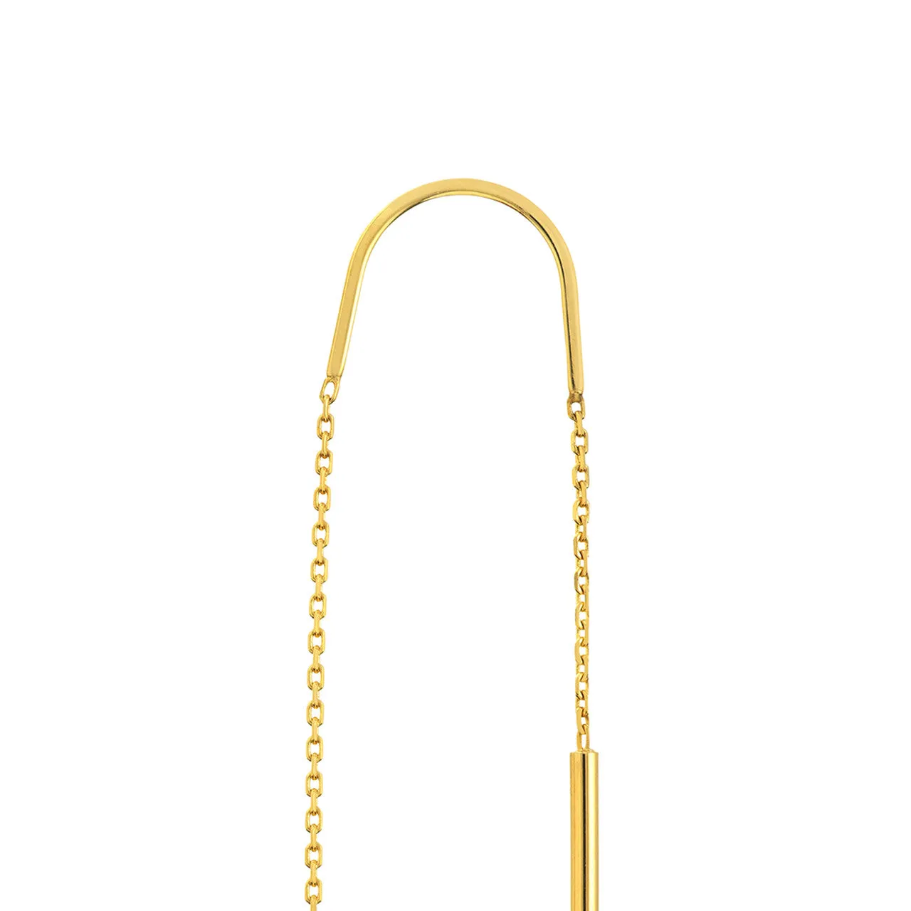 Polished Stick Threader Earrings