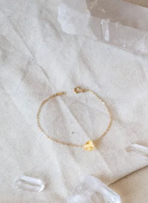 RAW GEMSTONE BRACELETS - rose gold
