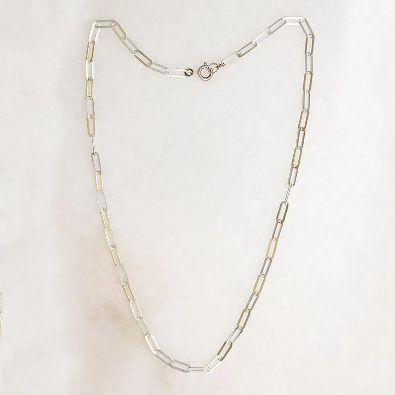 Recycled Sterling Silver Paperclip Chain