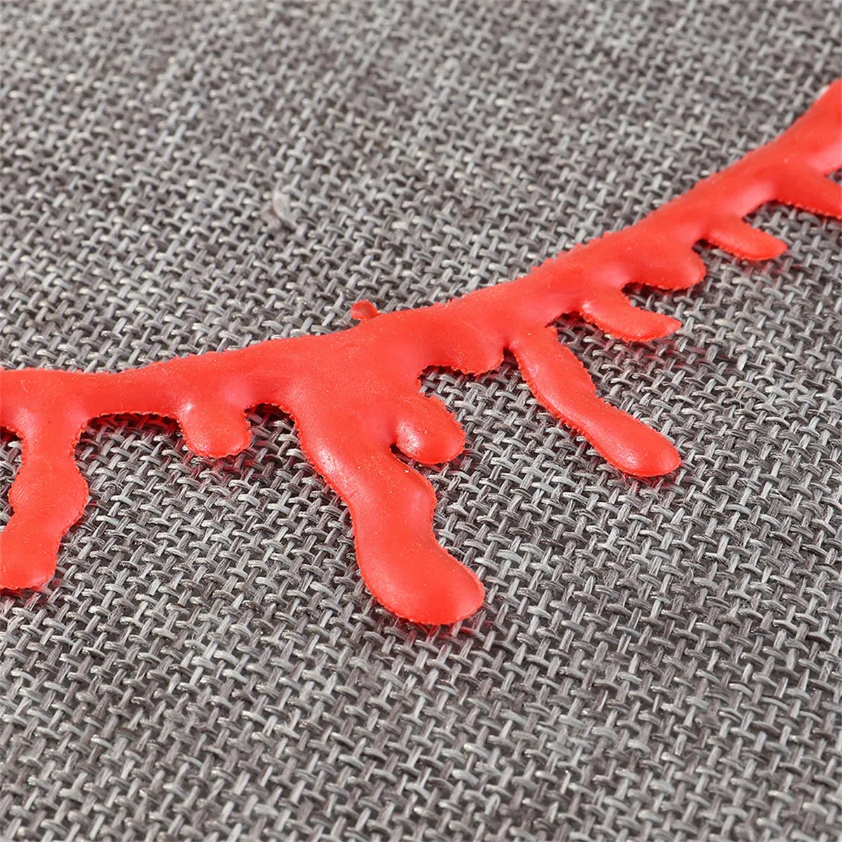Red & Silver-Plated Blood Choker Necklace
