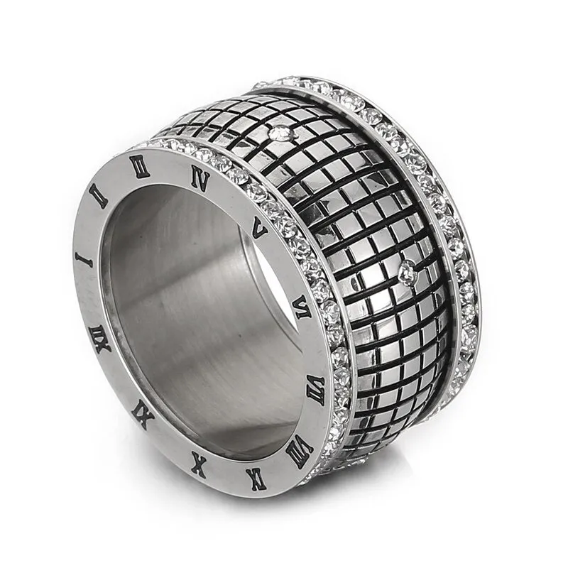 Retro Roman Numeral Ring Gold For Women Jewelry