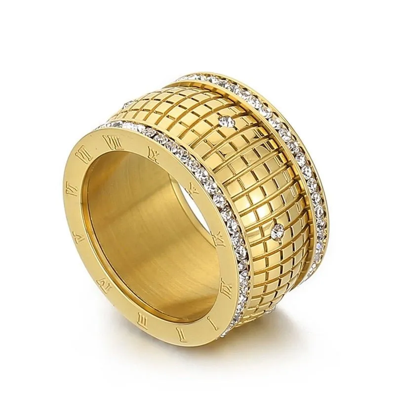 Retro Roman Numeral Ring Gold For Women Jewelry