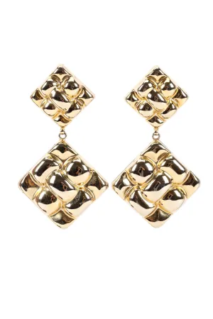 Rhombus Bubble Drop Earrings