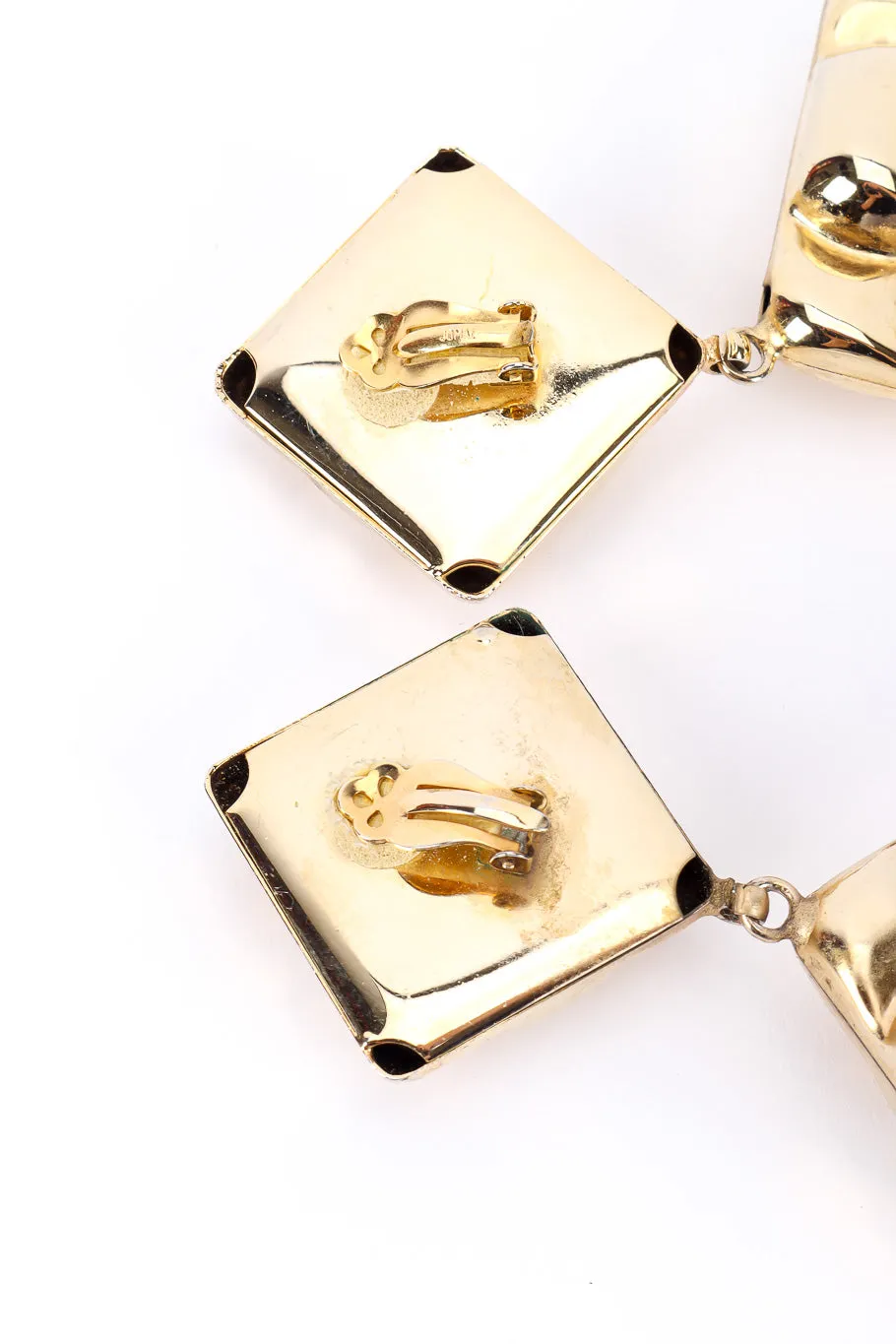 Rhombus Bubble Drop Earrings