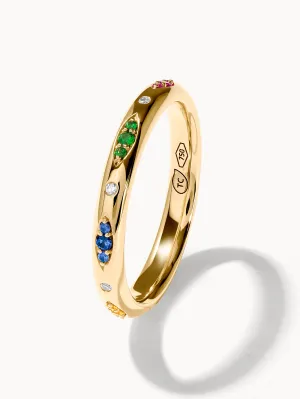 Ring GYPSY Band Candy Pavé