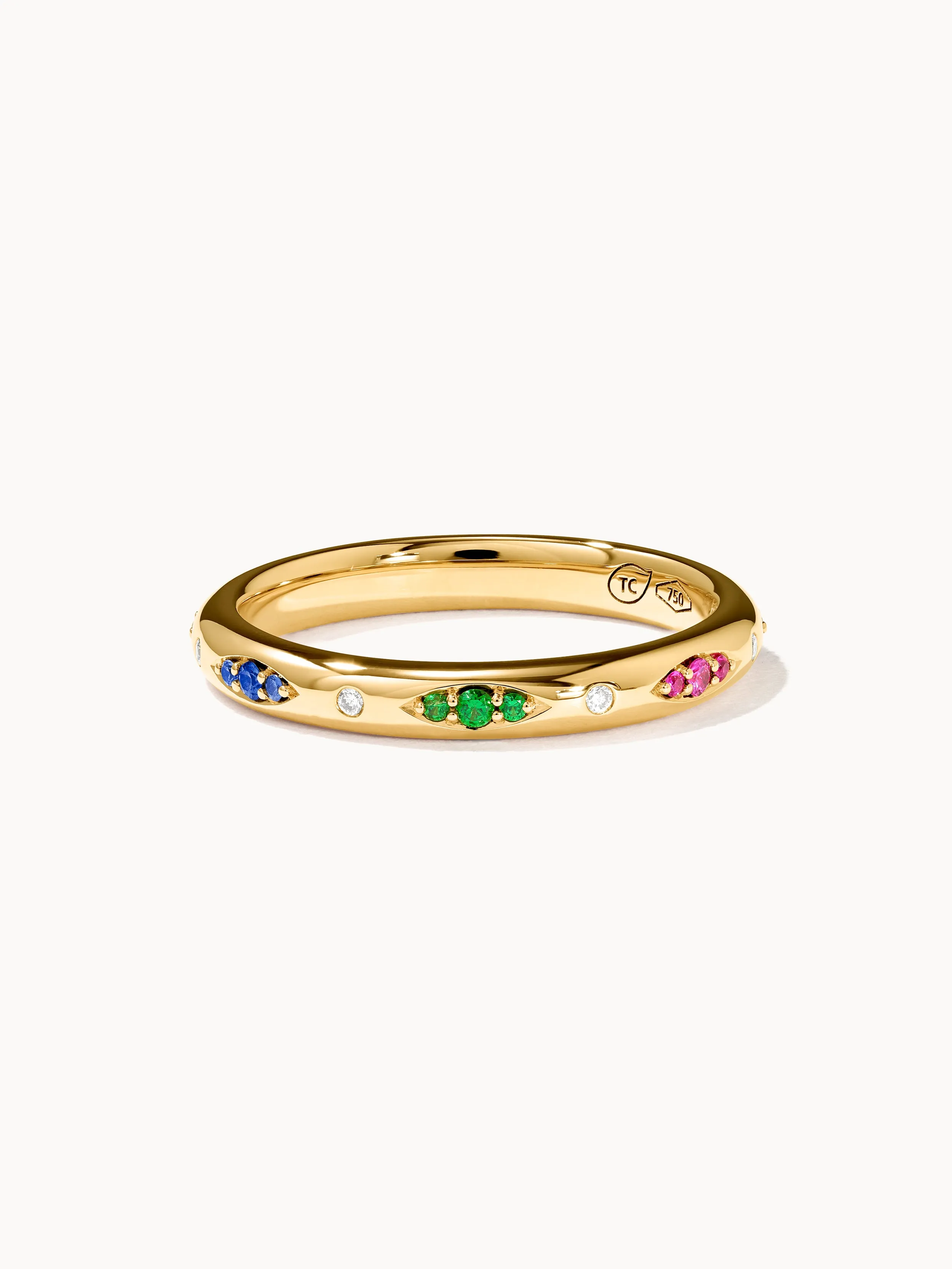 Ring GYPSY Band Candy Pavé