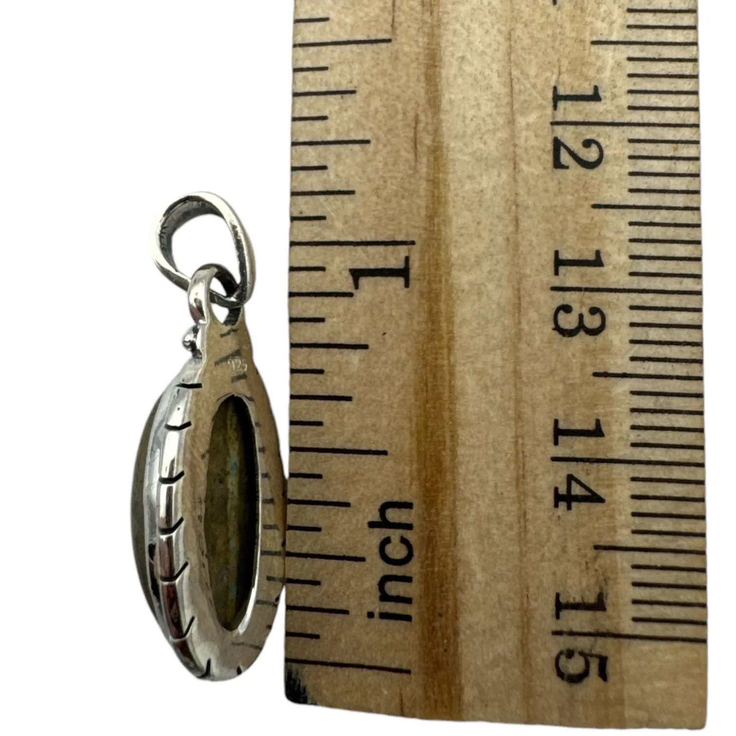 Royston Ribbon Turquoise Solid 925 Sterling Silver Pendant