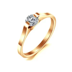 Sapphire Women Engagement Ring 316L Stainless Steel Women Jewelry
