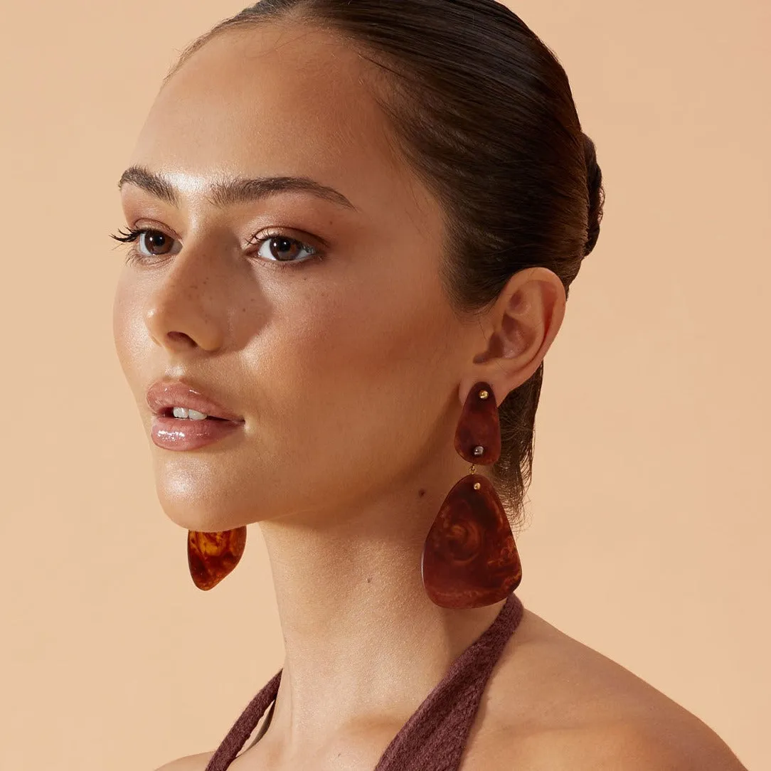 Senso Earrings | tortoise