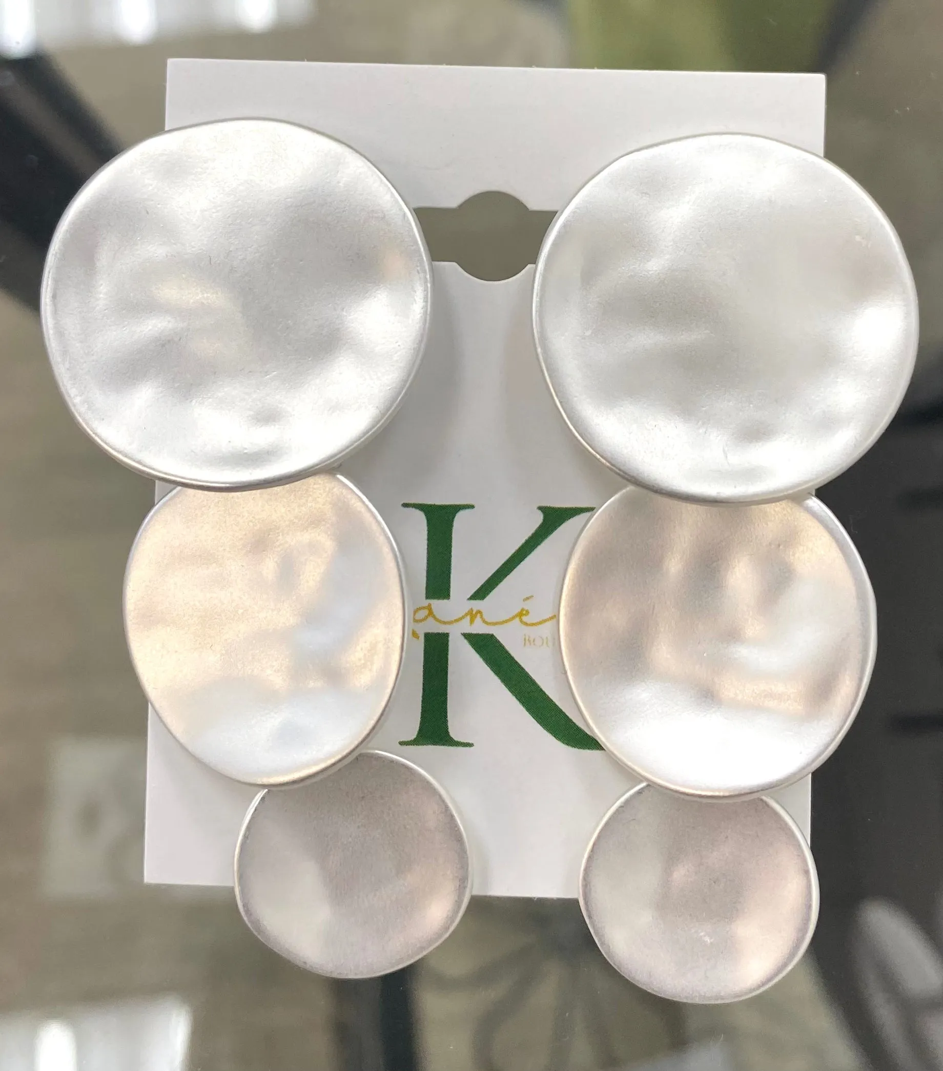 Silver Clip on Earrings