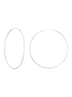 Skinny Threader Hoop Earrings