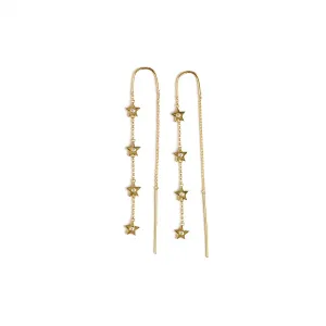 Skylar Dangling Star Chain Earrings