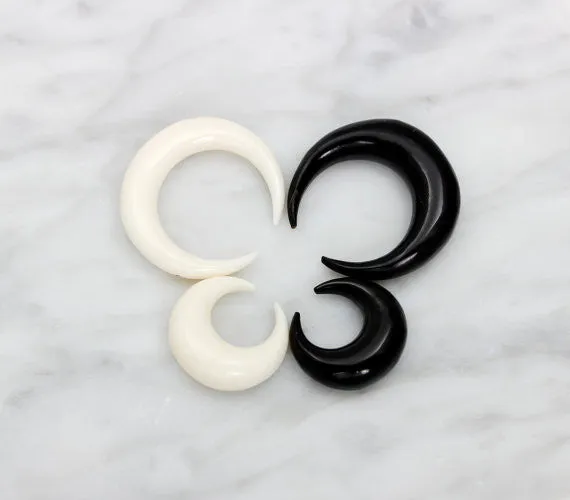 Small Crescent Moon Tusk Necklace