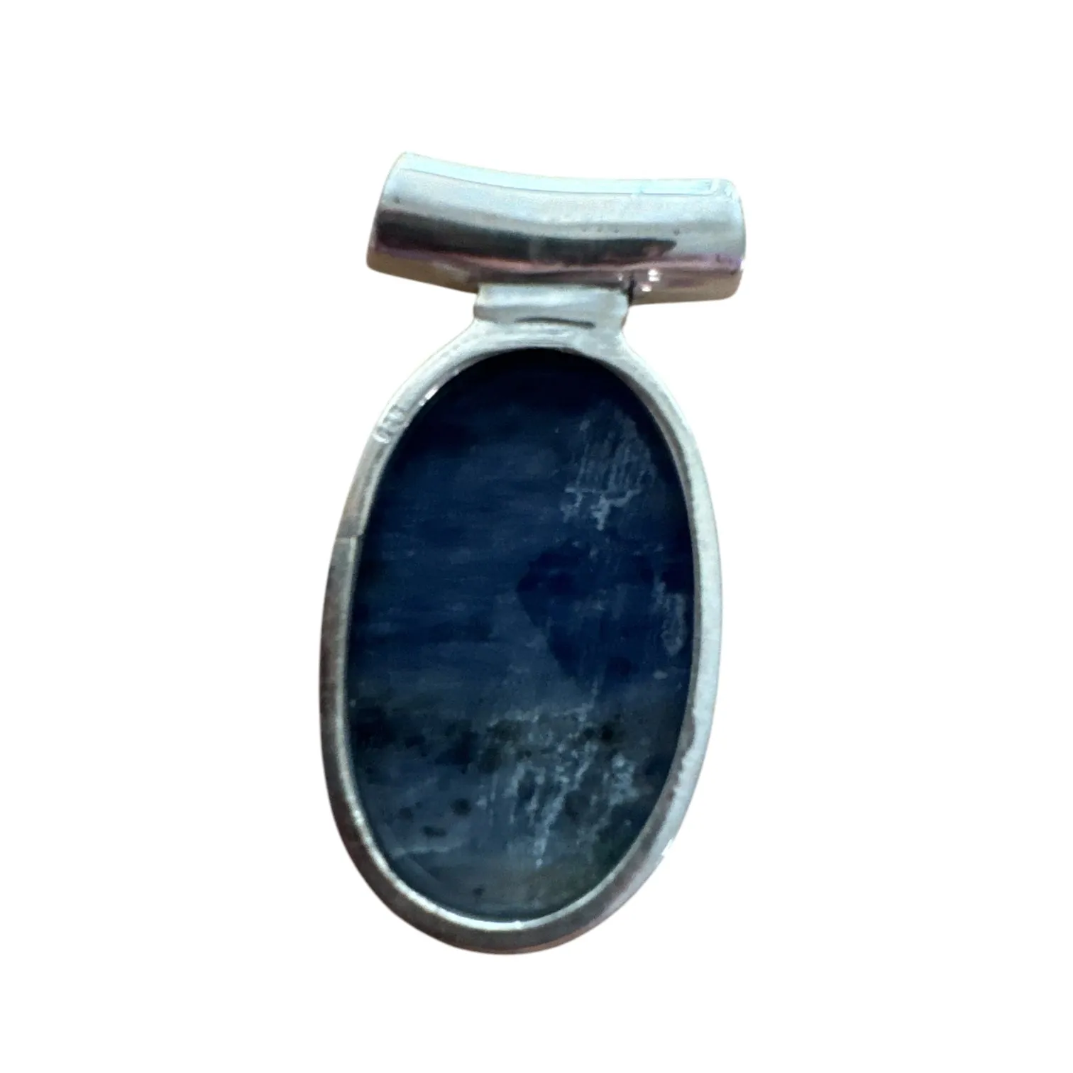 Sodalite & Rainbow Moonstone Solid 925 Sterling Silver Pendant