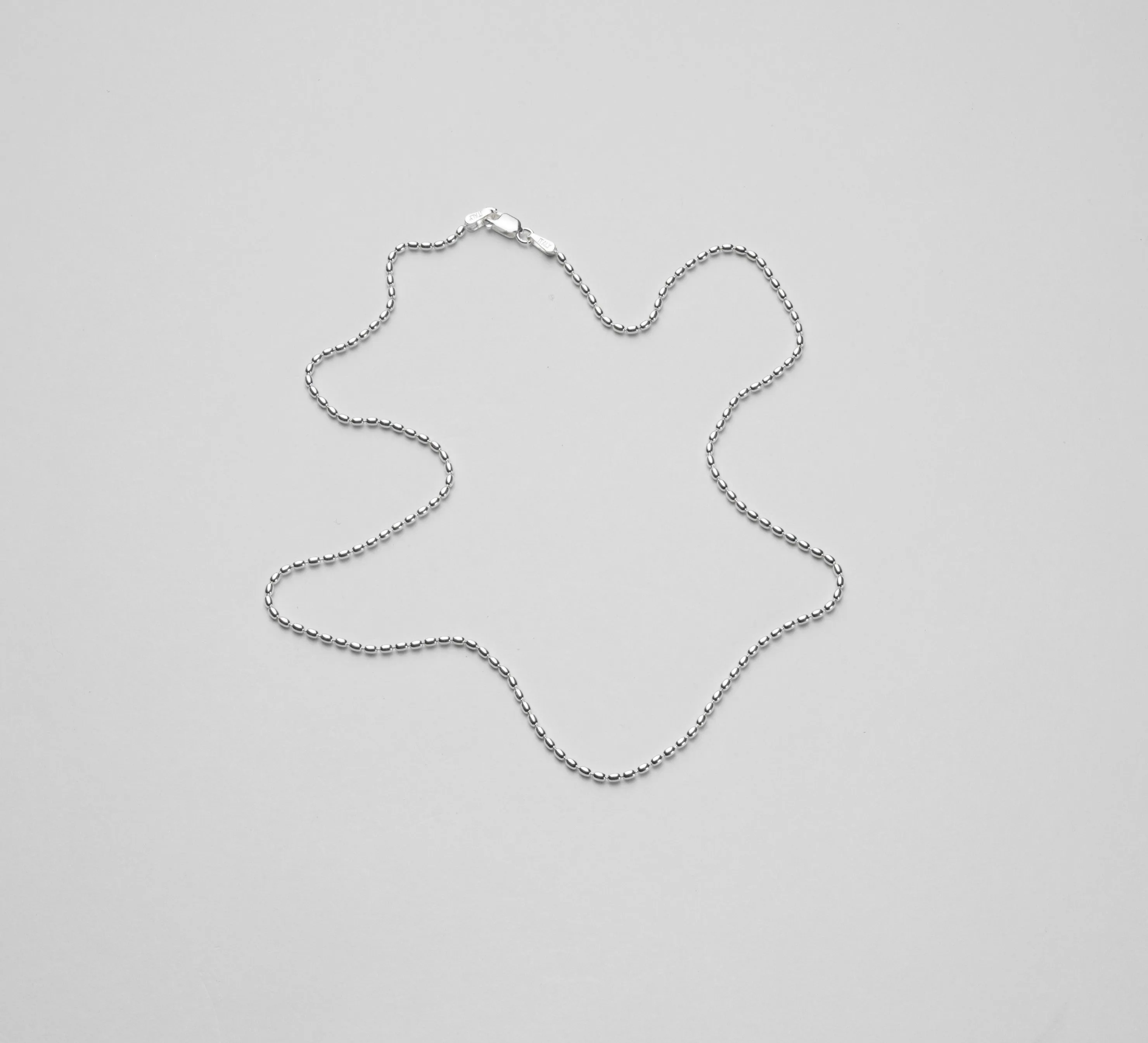 Southern Gates Sterling Silver 1.5mm Rice Bead Chain KAR513 18" (81145)