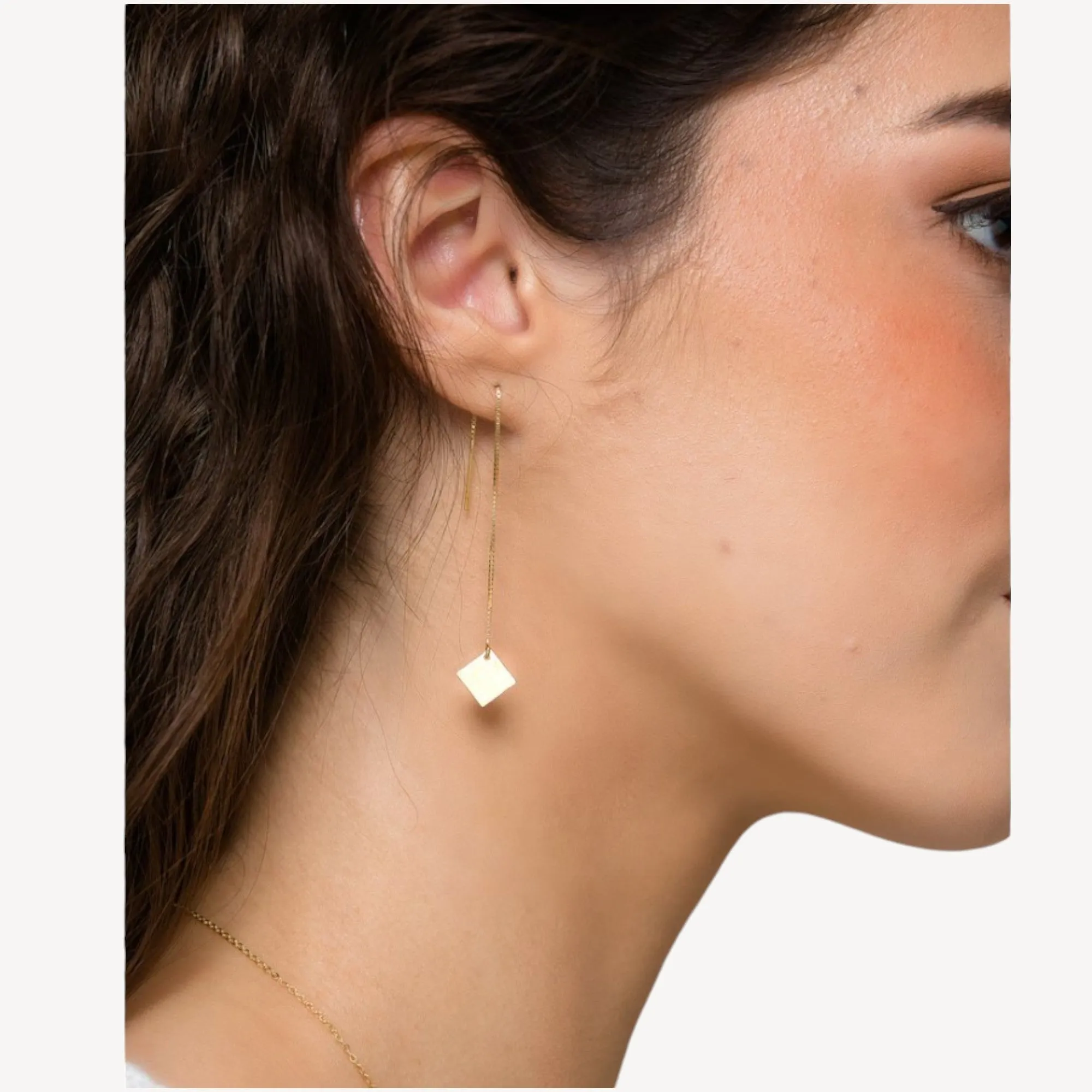 Square Threader Earrings