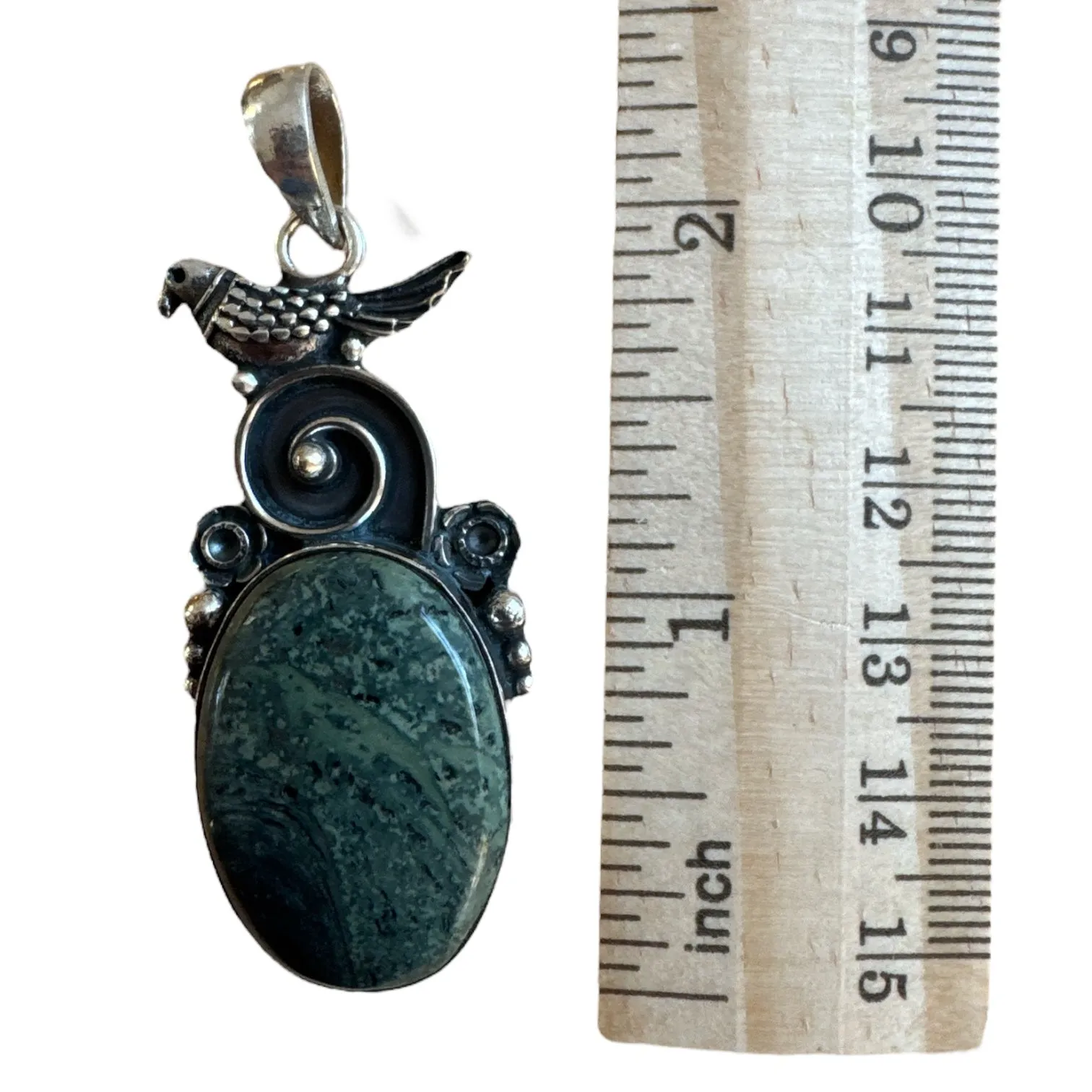 Star Galaxy Jasper Solid 925 Sterling Silver Pendant