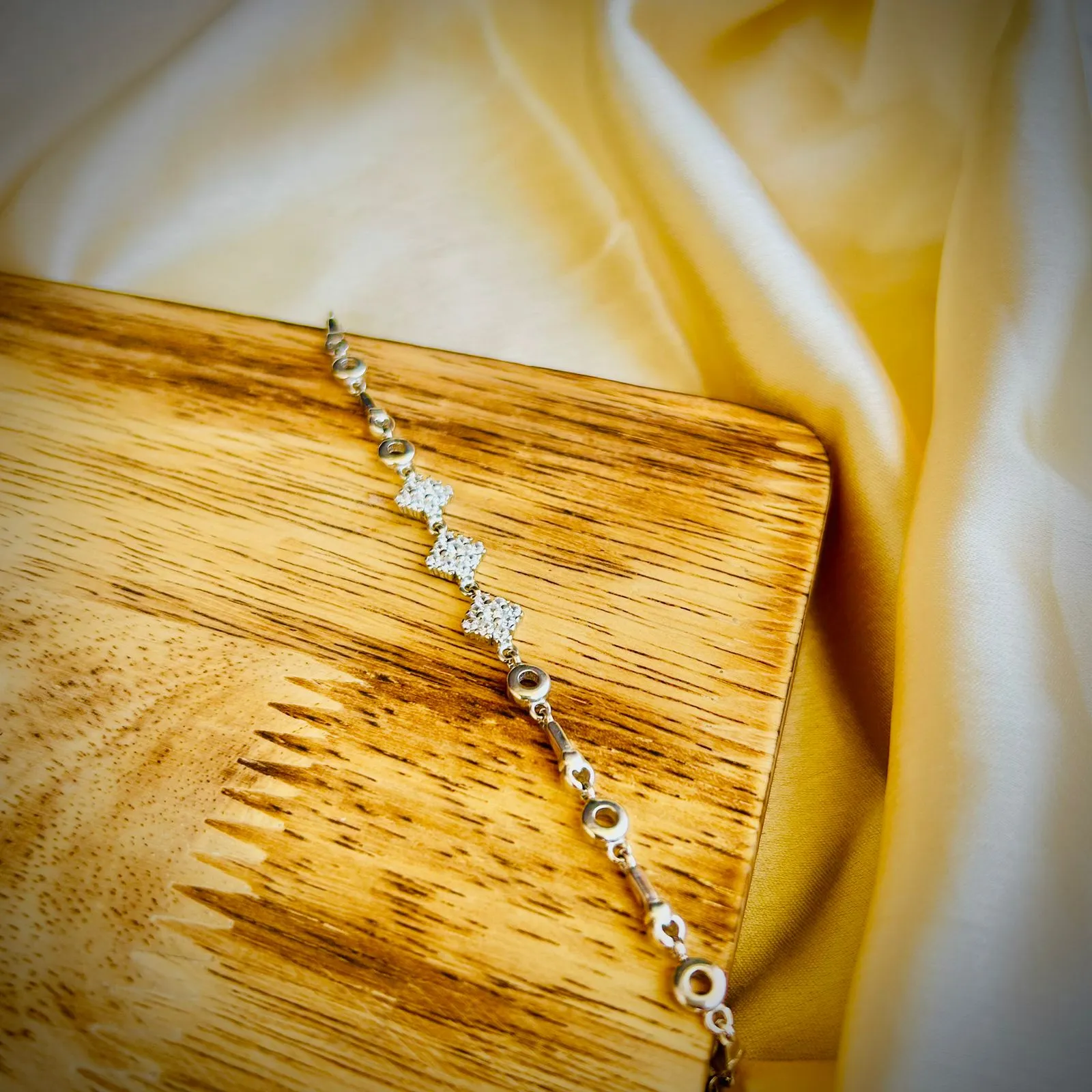 Starry Silver Trio Bracelet