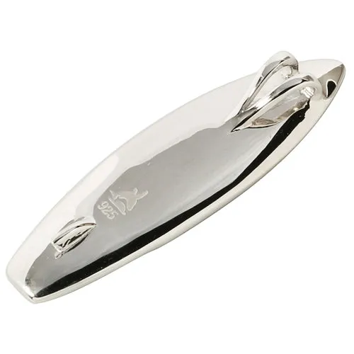 Sterling Silver Surf Abalone Surfboard Pendant (Chain Sold Separately)