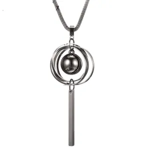 Super Long  Alloy Pendant Necklace