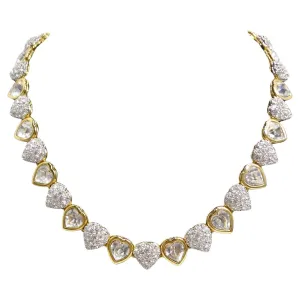 Swarovski Vintage 14K Gold Plated Crystal Heart Choker