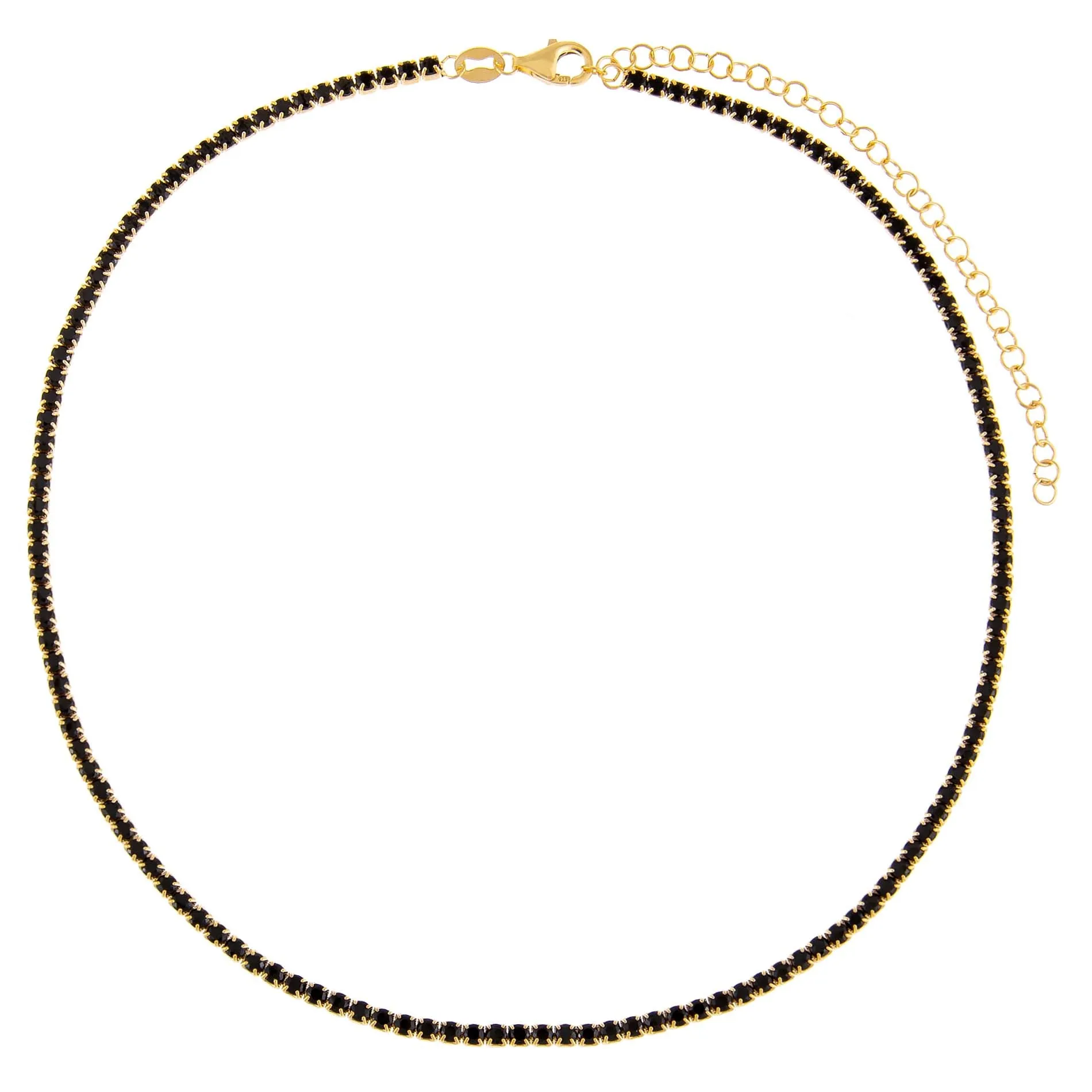Thin Colored Tennis Choker