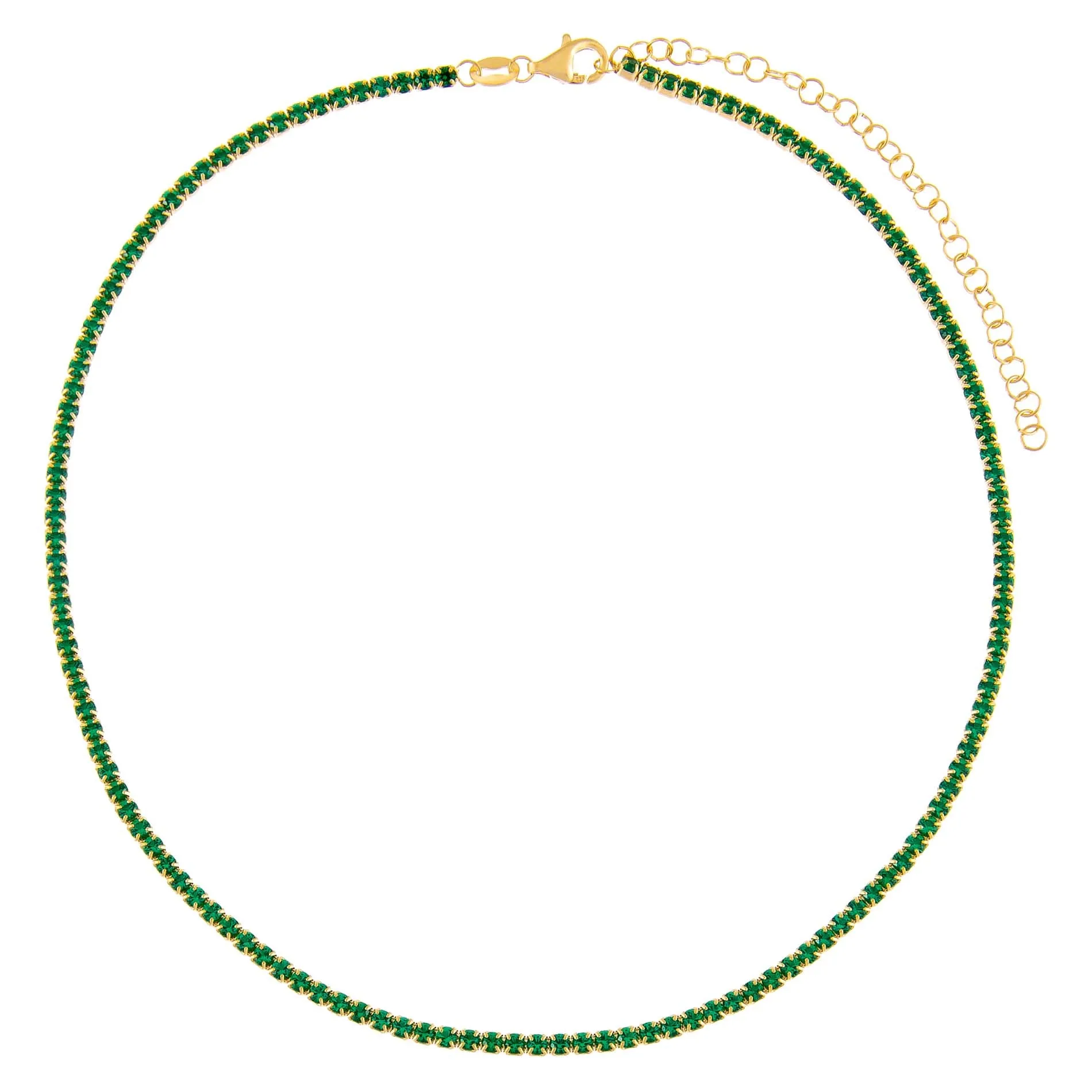 Thin Colored Tennis Choker