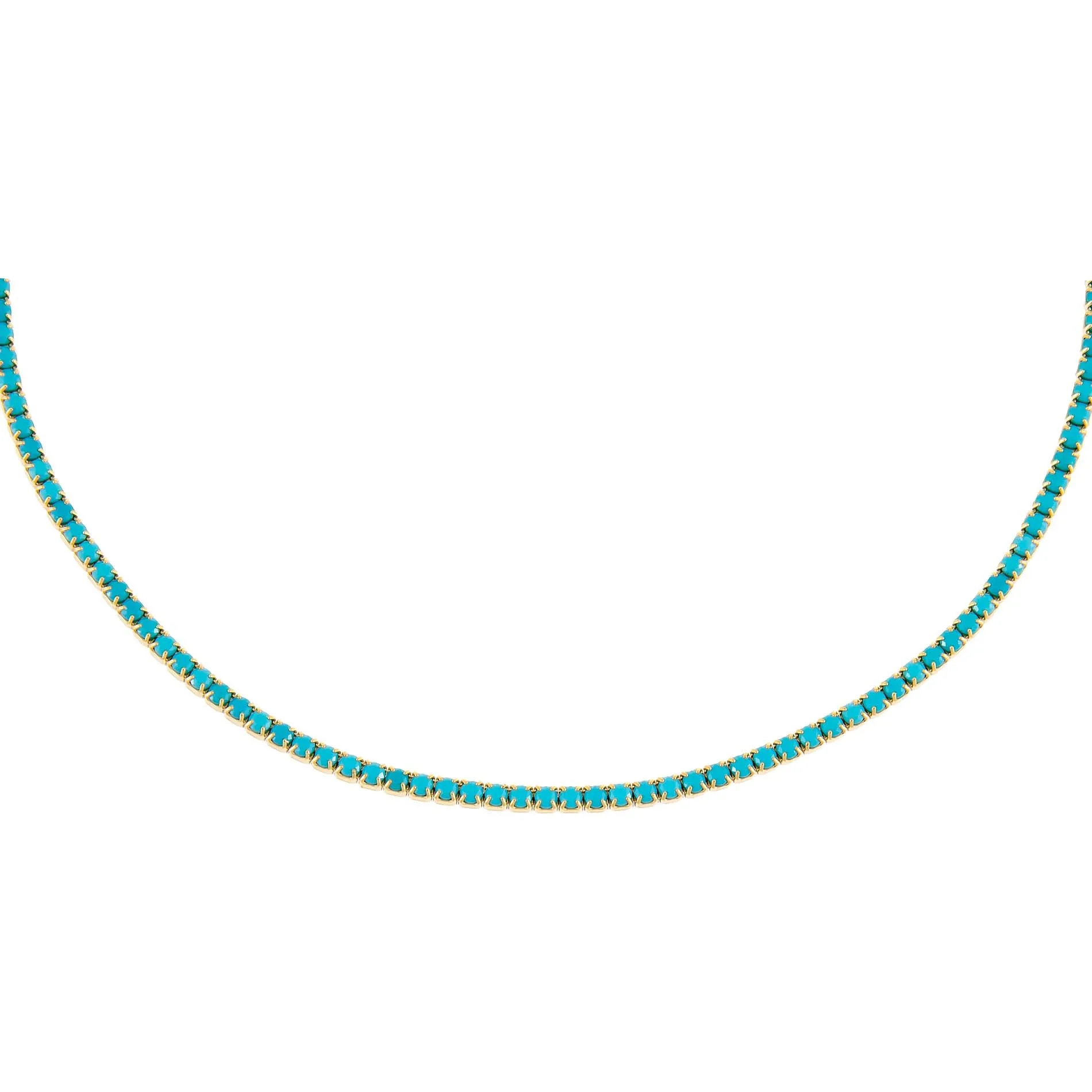 Thin Colored Tennis Choker