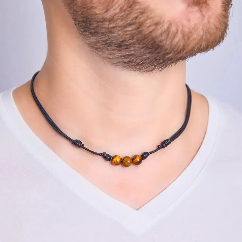 Tiger Eye Choker - Bold & Grounding