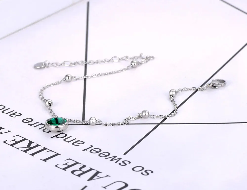 Titanium Stainless Steel Link Chain Anklets For Women
